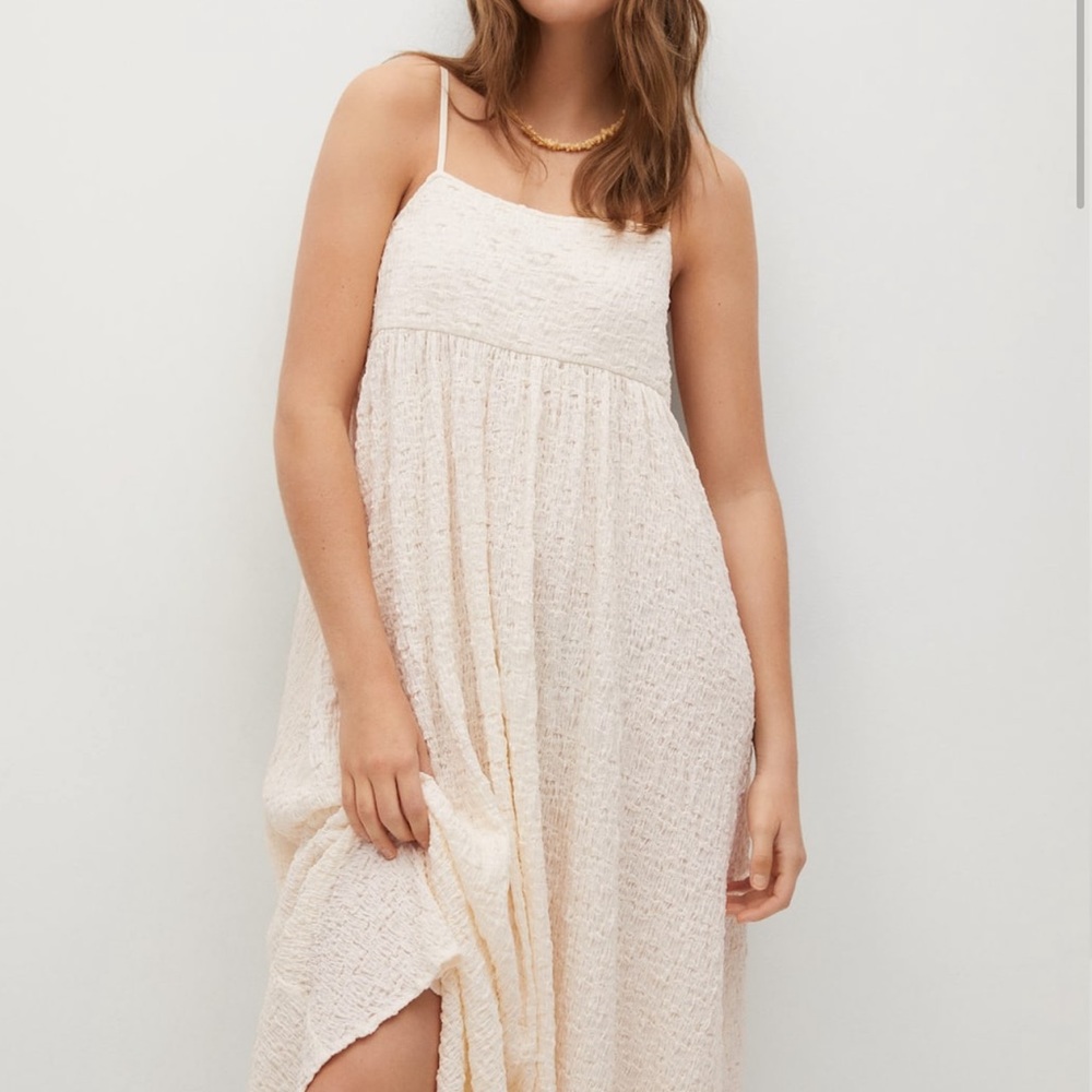Mango White Dress